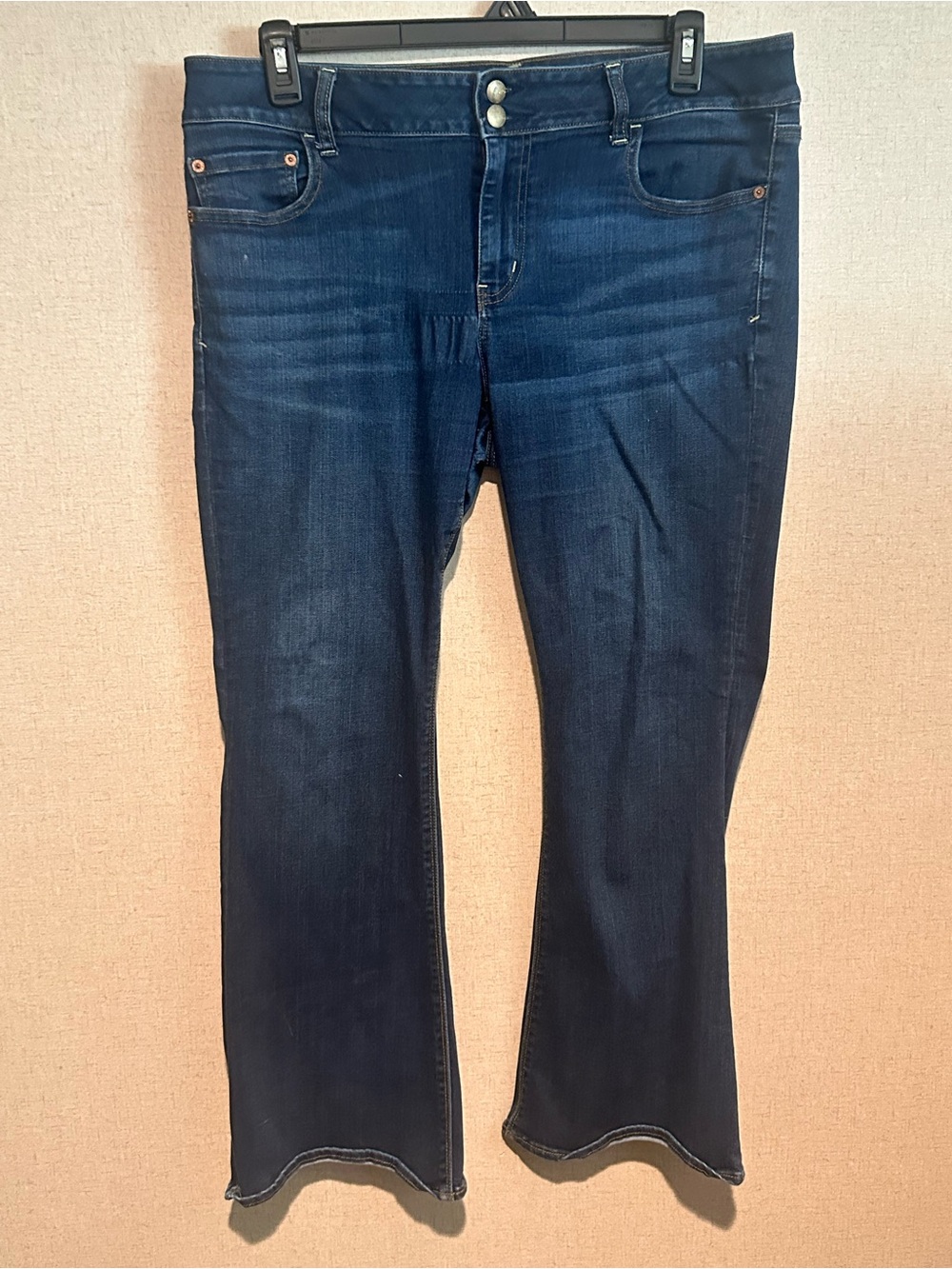 American Eagle Outfitters 18 Short Dark Wash Artist Flare Jeans